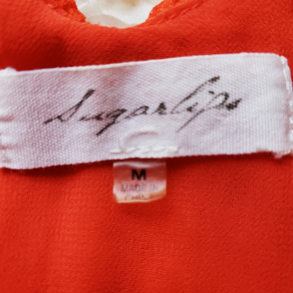 Sugar Lips Orange Crisscross Cut Out Dress - Picture 8 of 9